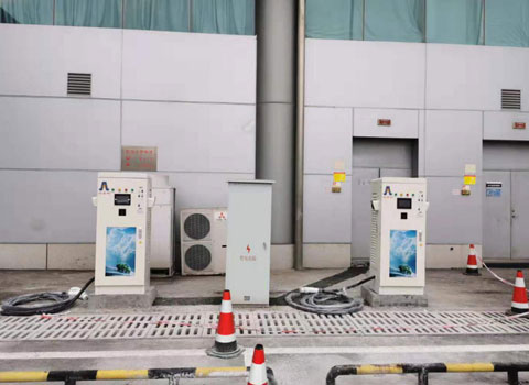 重慶江北機(jī)場(chǎng)停機(jī)坪室內(nèi)充電站60KW-7