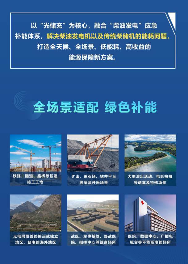 綠色能源升級整體解決方案，光柴儲一體化設備震撼發(fā)布！能源升級不斷電，綠色施工向未來!(圖2)