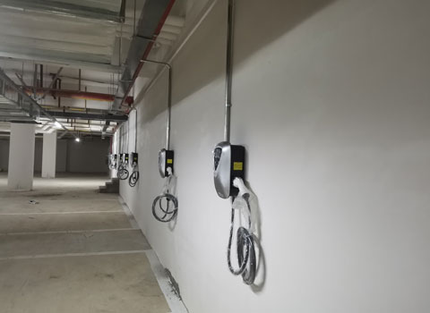 小區(qū)地下停車場7kw充電樁安裝項(xiàng)目案例(圖1)